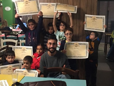 Accademia arti marziali Rimini corso Bambini e Juniores - Cena dei “diplomi 1 mese - Ottobre 2018