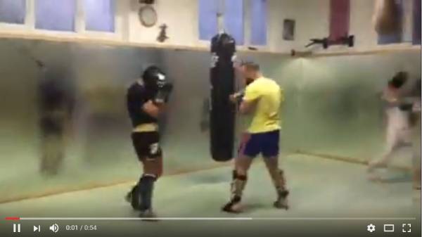 Accademia arti marziali Rimini -Stefan Matei e Fatyon Gjeta sparring day in Kick Boxing