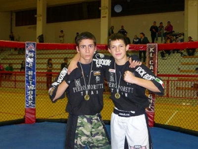 Borisov Ivelin e Lunardini Marco Speranze d’Oro dell’ Accademia arti marziali in Kick boxing