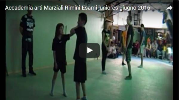 Accademia arti Marziali Rimini - Esami juniores Kung Fu e Kick Boxing giugno 2016