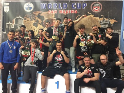 Accademia arti marziali Rimini  vince  WORD CUP a San marino e  unifica titoli  XFC SPARTAN- FIGHT NET  - IAKSA – MAGGIO 2023