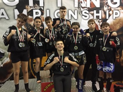 Accademia arti marziali Rimini - Ori in kickboxing , MMA  e Grappling ai campionati Nord Italia  Juniores !!