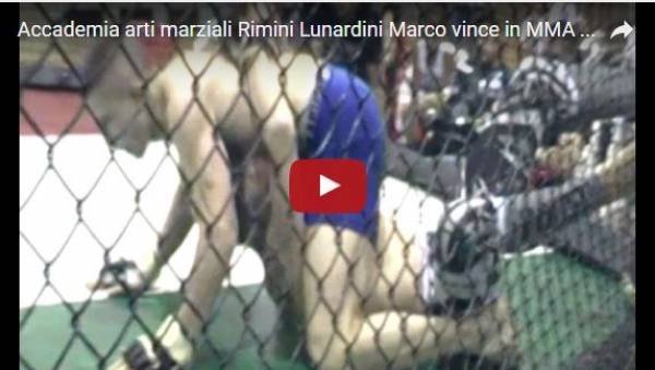 Accademia arti marziali Rimini-Lunardini Marco vince in MMA al Gladiators Night 2016